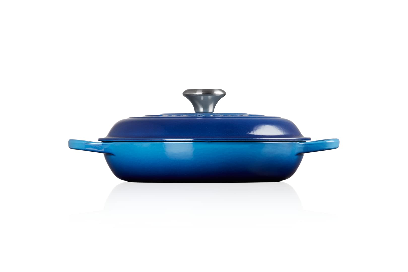 Buy Le Creuset Evo Shallow Casserole, 26 Cm-Azure Blue - Dutch